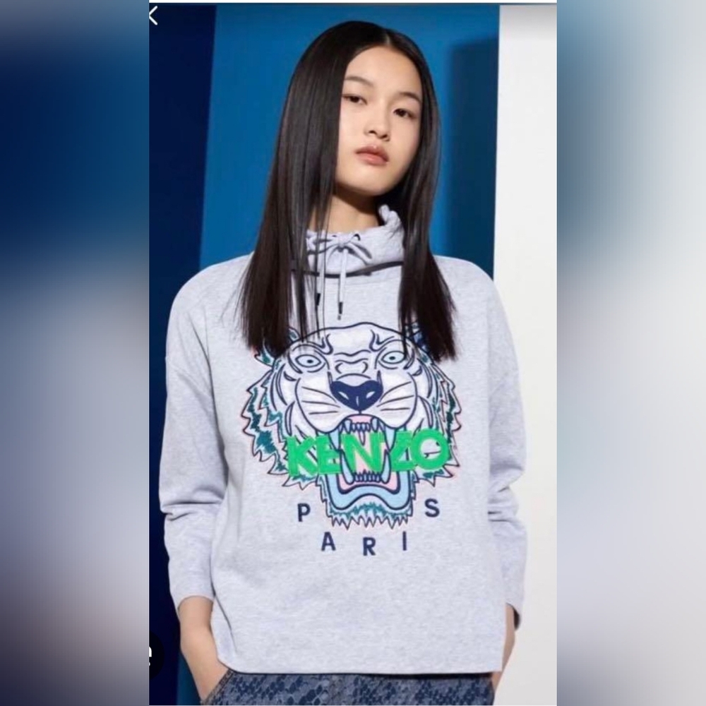 Kenzo Tiger Funnel Neck Women's Sweat Top. Firm On Price